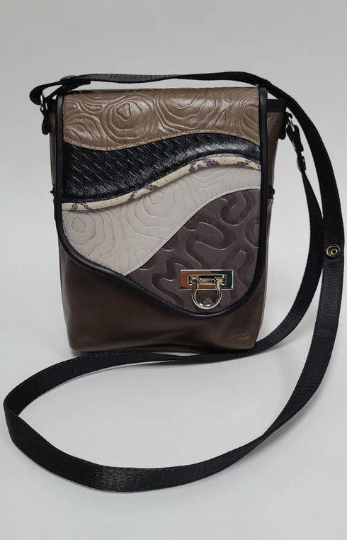 Taupe Wave Leather